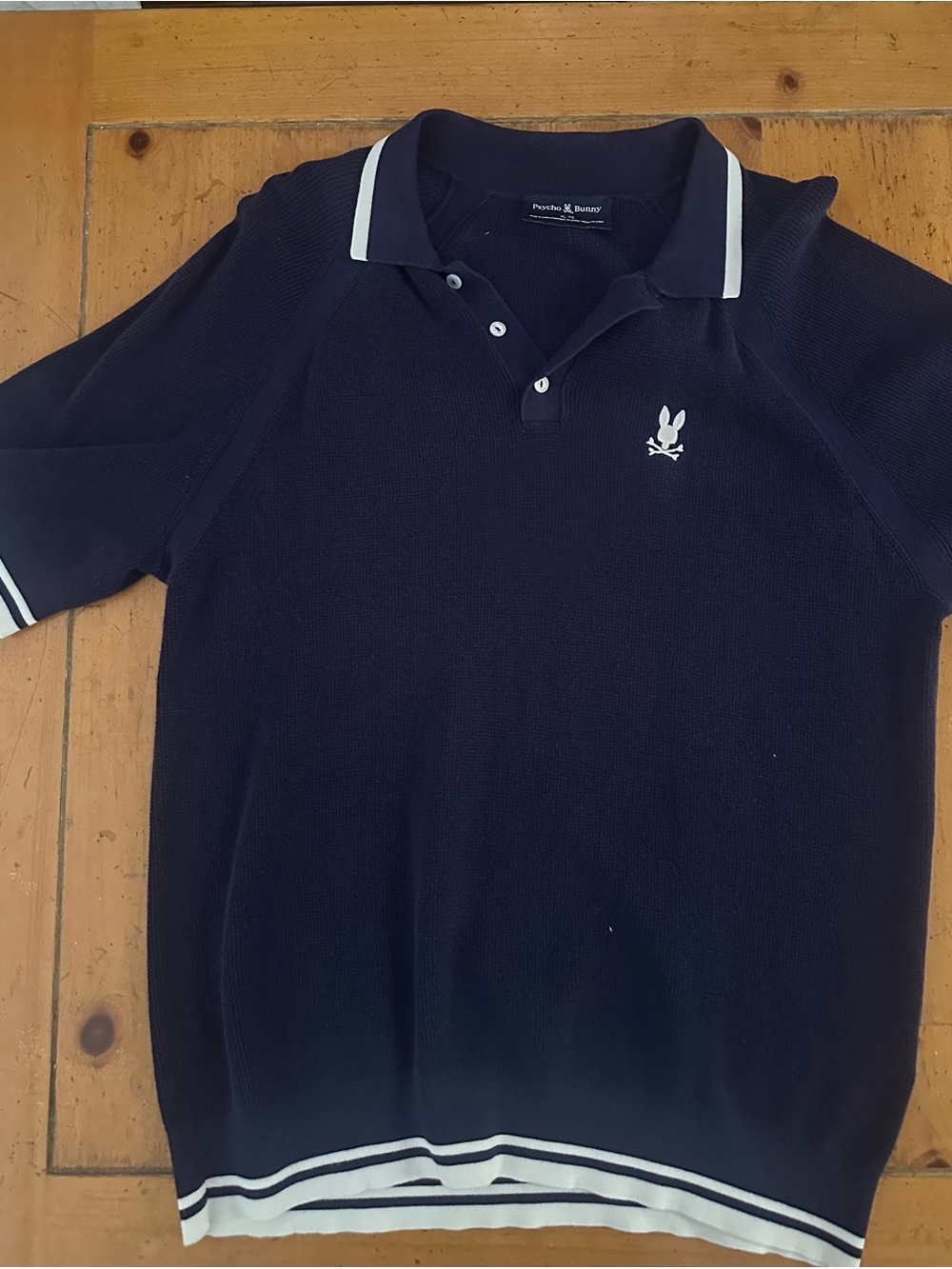 Psycho Bunny Navy Polo with White Trim
